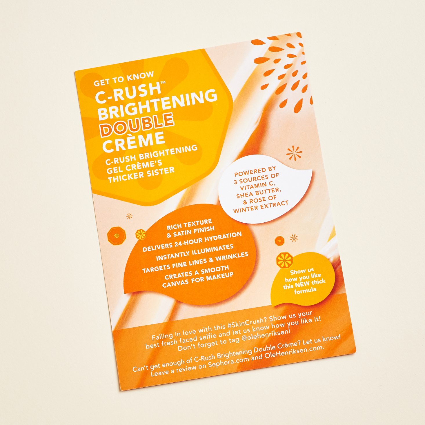 Ole Henriksen C-Rush Brightening Double Creme Ingredients and Reviews