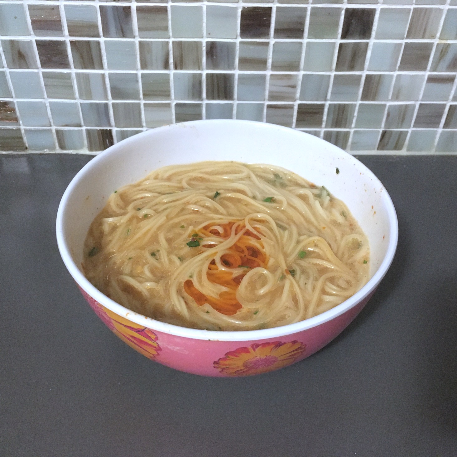 kumamoto ramen with chili oil