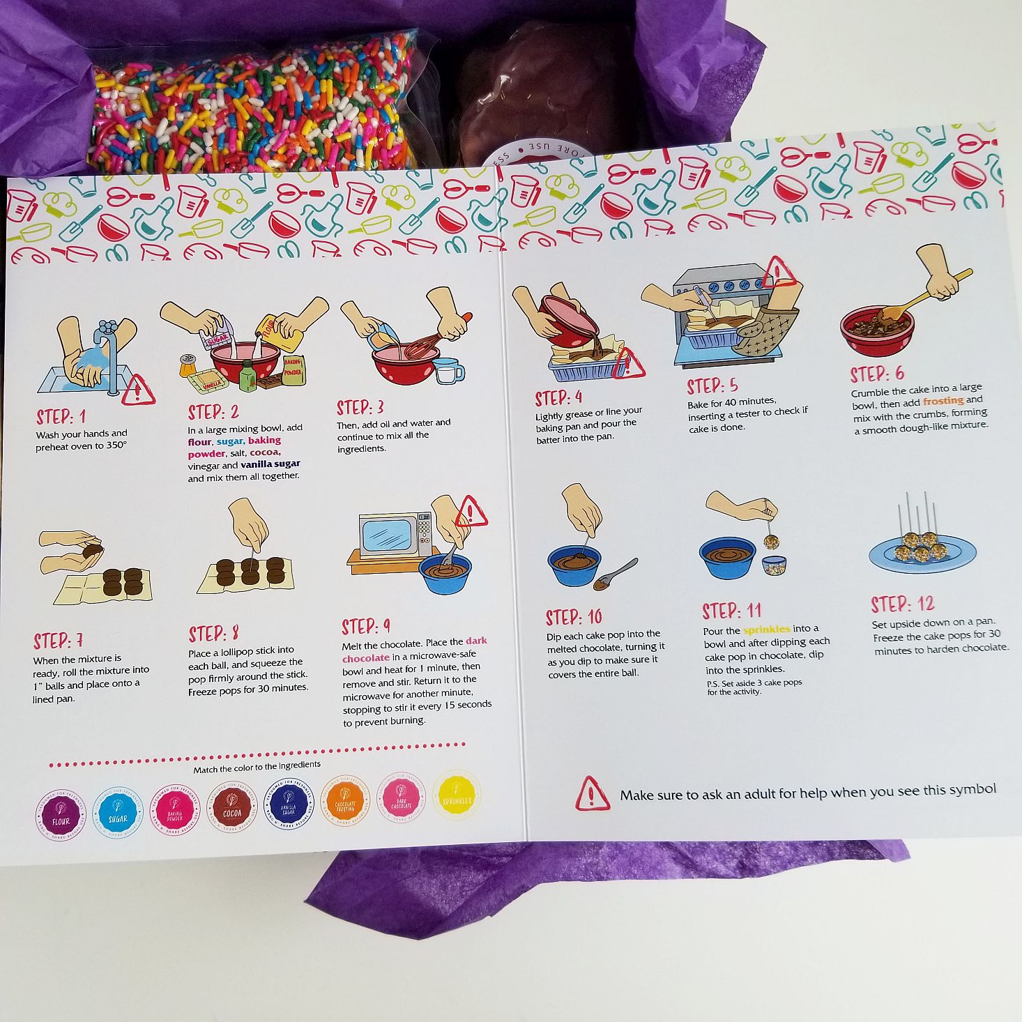 Baketivity Kit January 2020 cake pop instructions 2