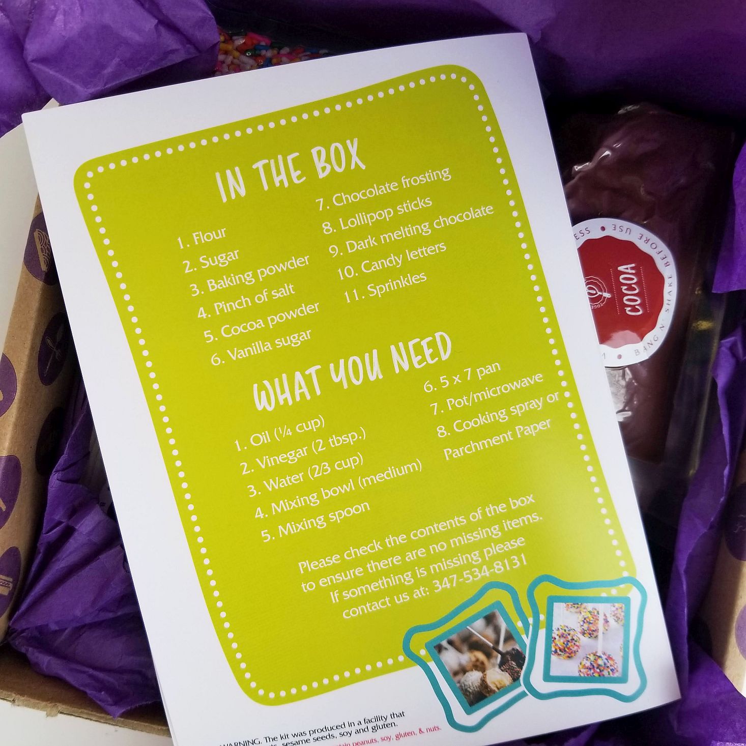 Baketivity Kit January 2020 in the kit list