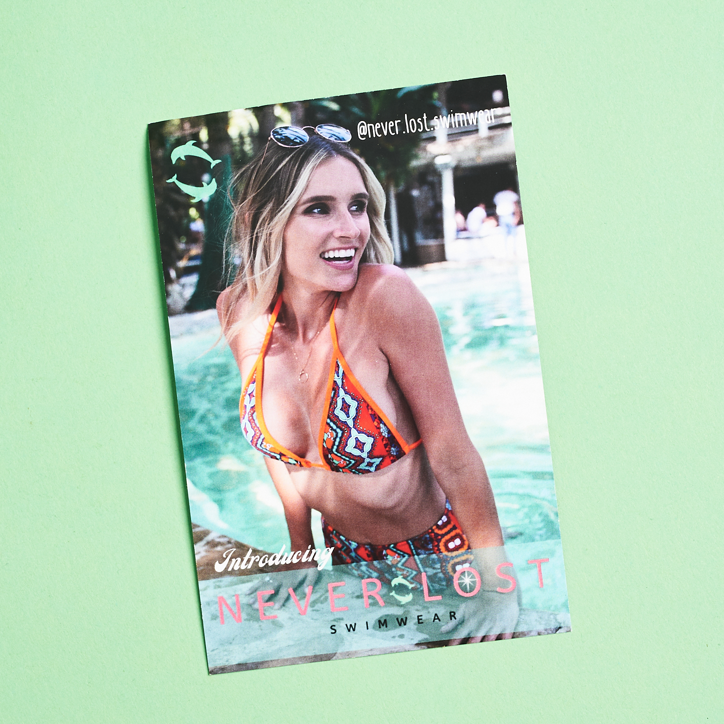 Festival Fashion Box February 2020 - swimwear. promo card front