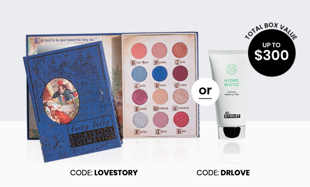 BoxyCharm Coupon – Free Storybook Cosmetics Eyeshadow Palette or  Dr. Brandt Mask