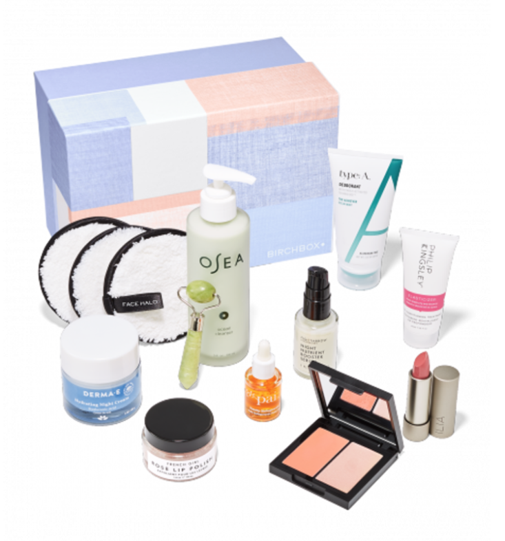 collection of all products included in the Birchbox Clean Beauty 2.0 