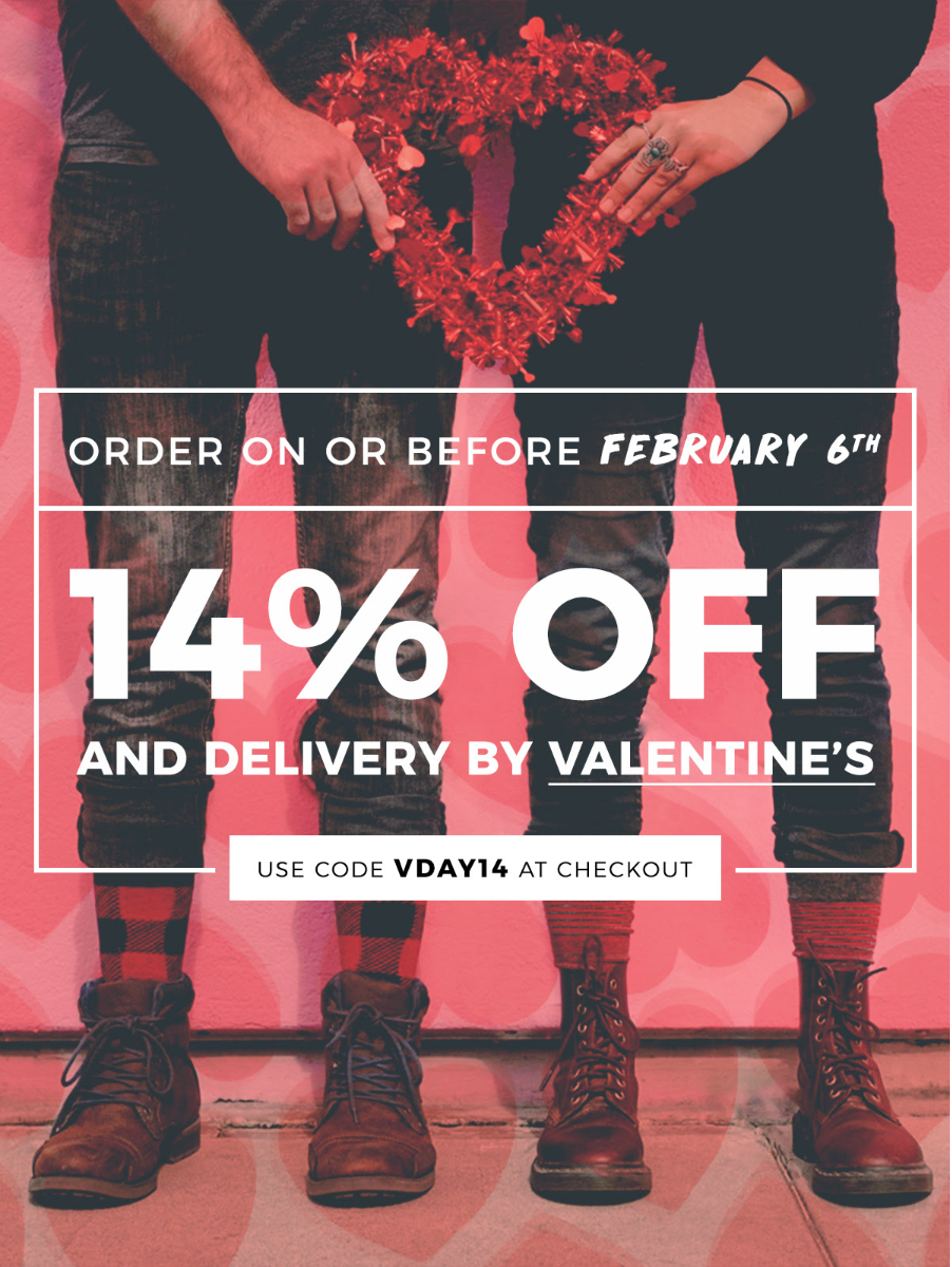 Sock Fancy Valentine’s Day Coupon – 14% Off Subscription!