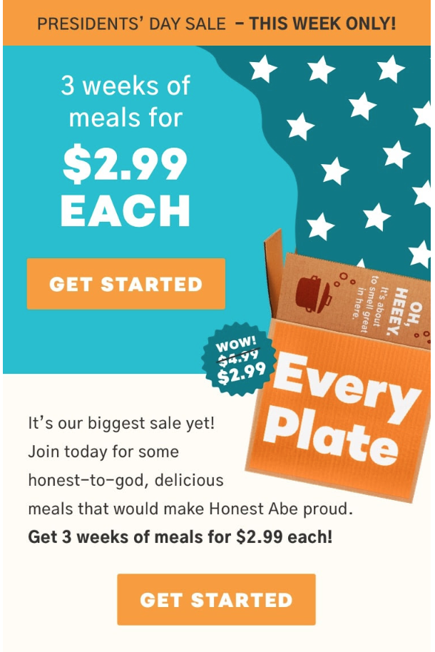 EveryPlate Sale – Save 40% Off Your First Three Boxes!