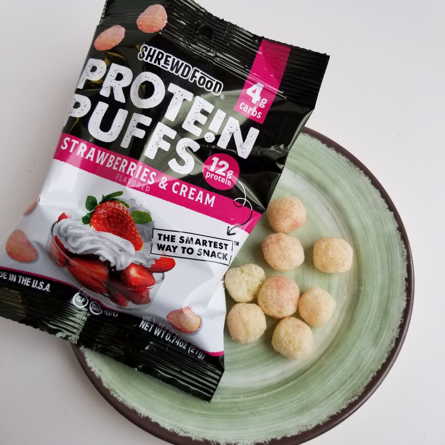Snack Nation February 2020 protein puffs open