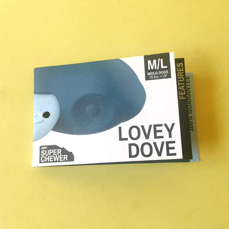 Super Chewer February 2020 Dove tag
