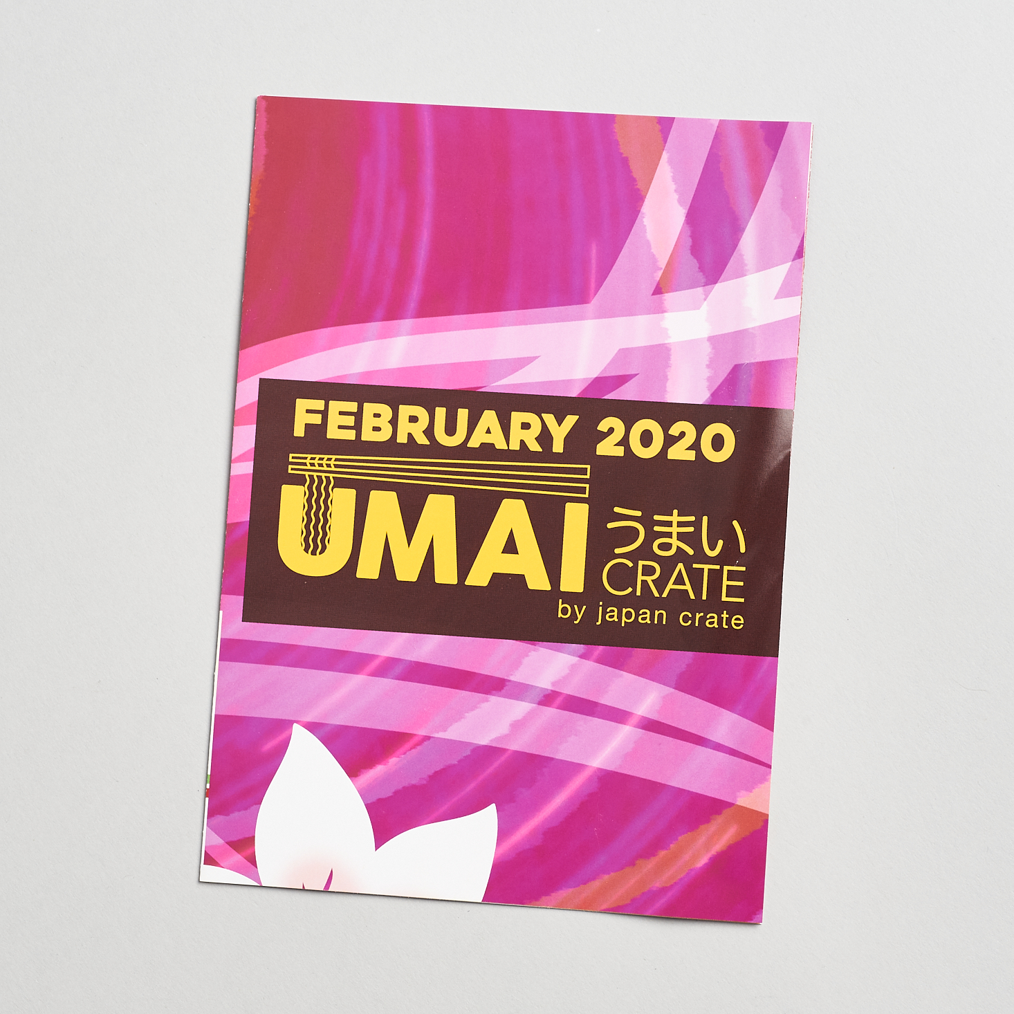 Umai Crate February 2020 - info booklet cover