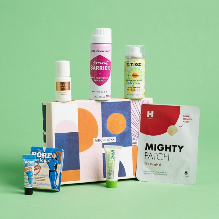 group of 6 items with birchbox