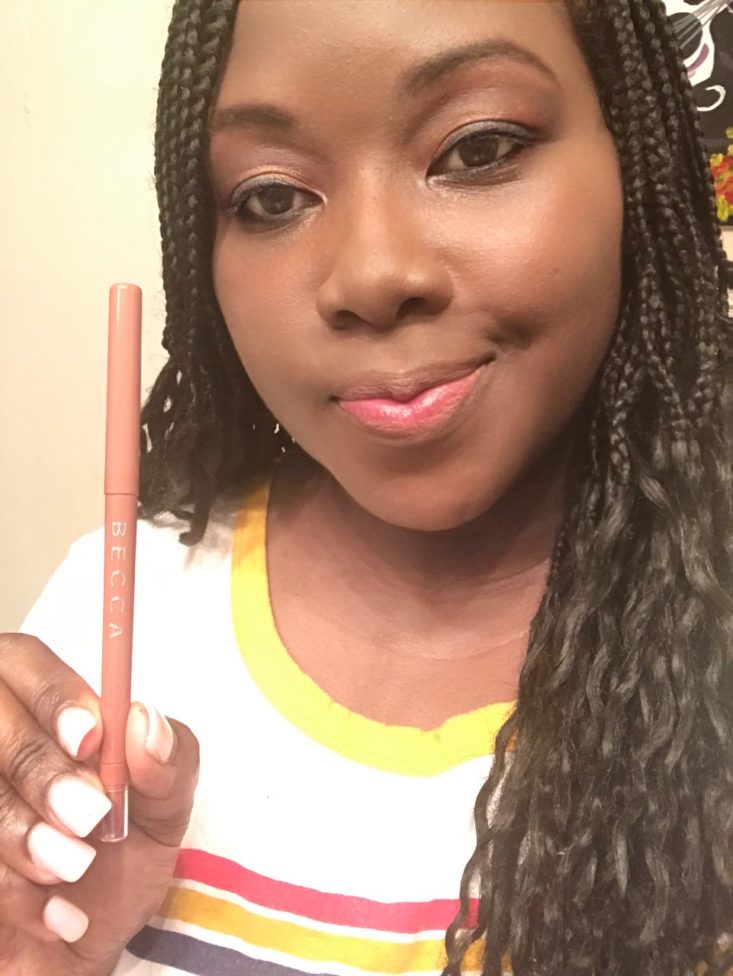 Boxycharm Tutorial March 2020 - Holding Up The Becca Eyeliner Pencil