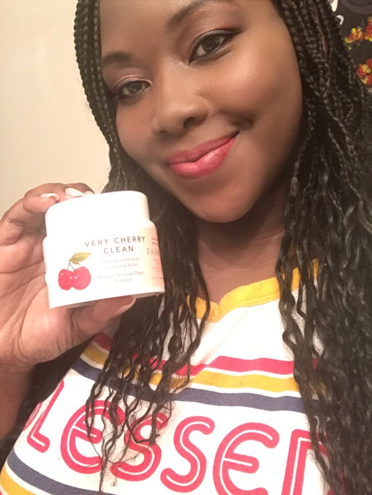 Boxycharm Tutorial March 2020 - Holding Up The Cherry Cleansing Balm