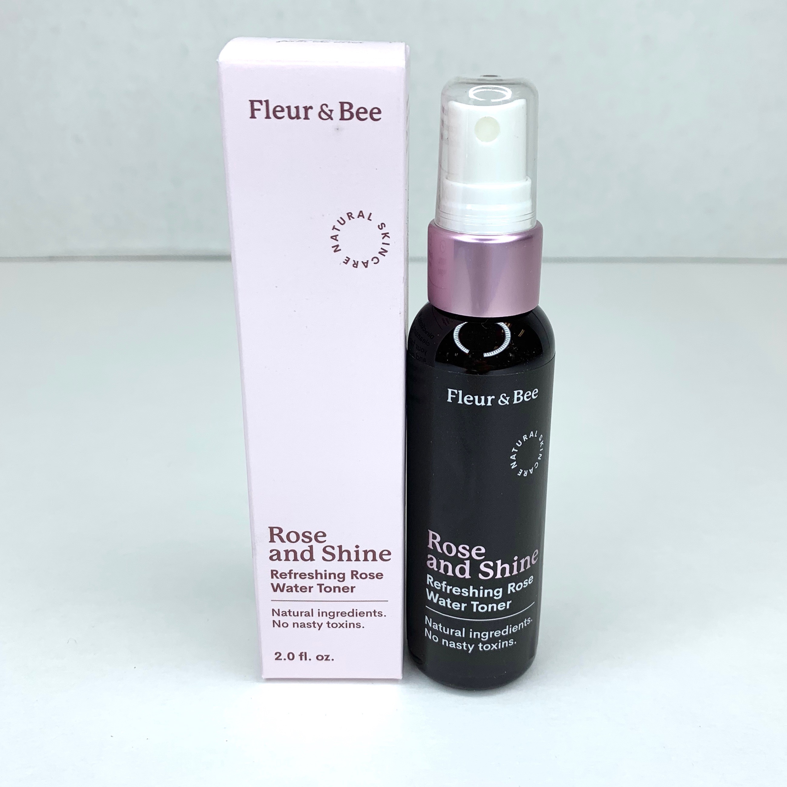 Belle Fleur Rose Shine Refreshing Rose Water Toner Front for Cocotique February 2020