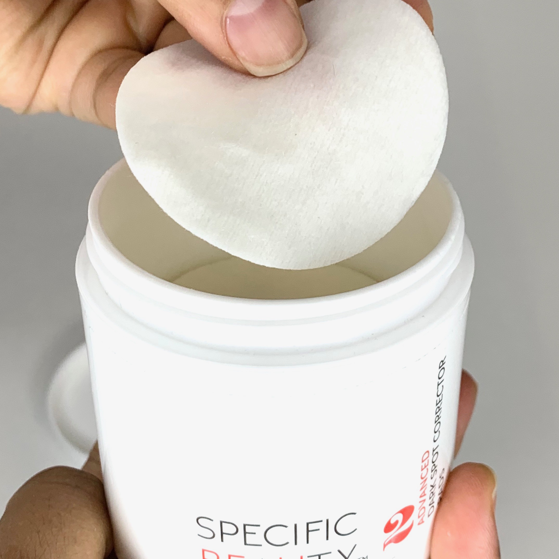 Specific Beauty Advanced Dark Spot Corrector Pads Open for Cocotique February 2020