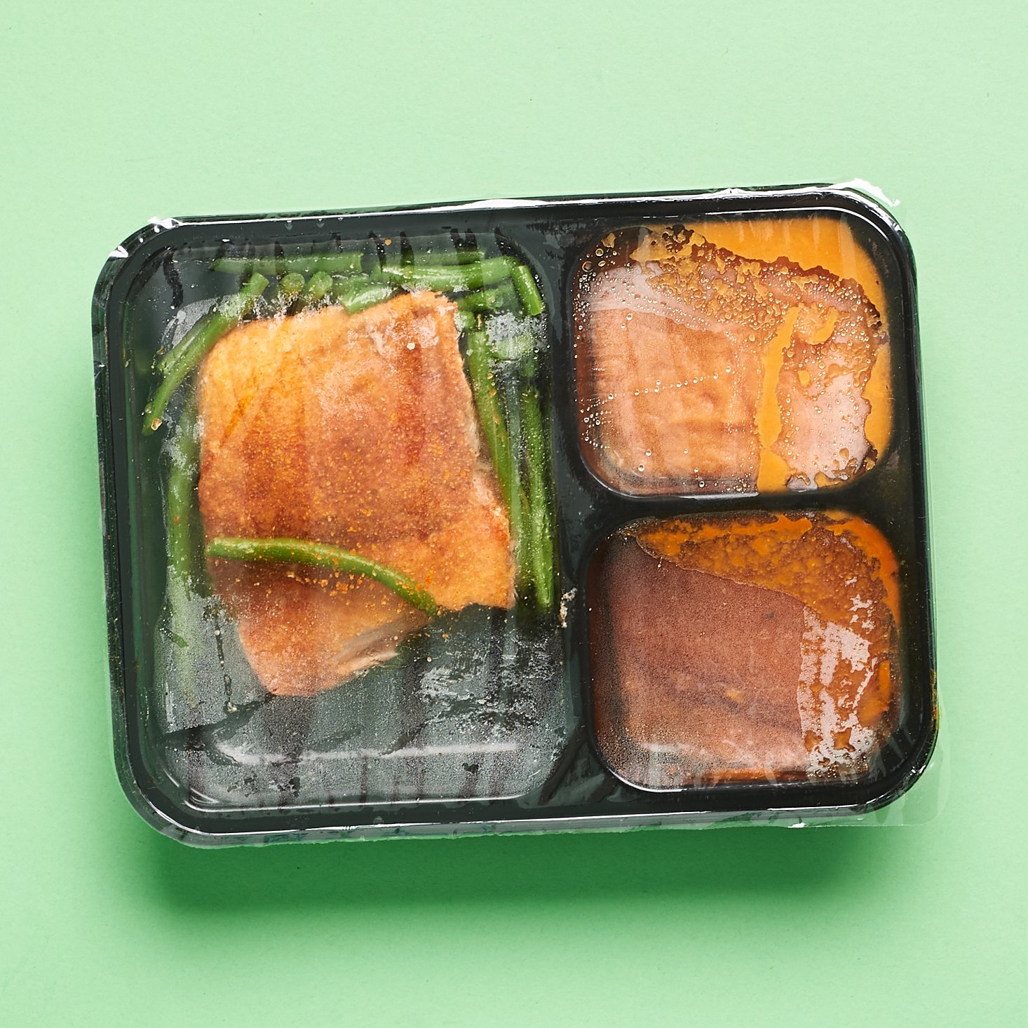 Paleo BBQ Salmon in tray