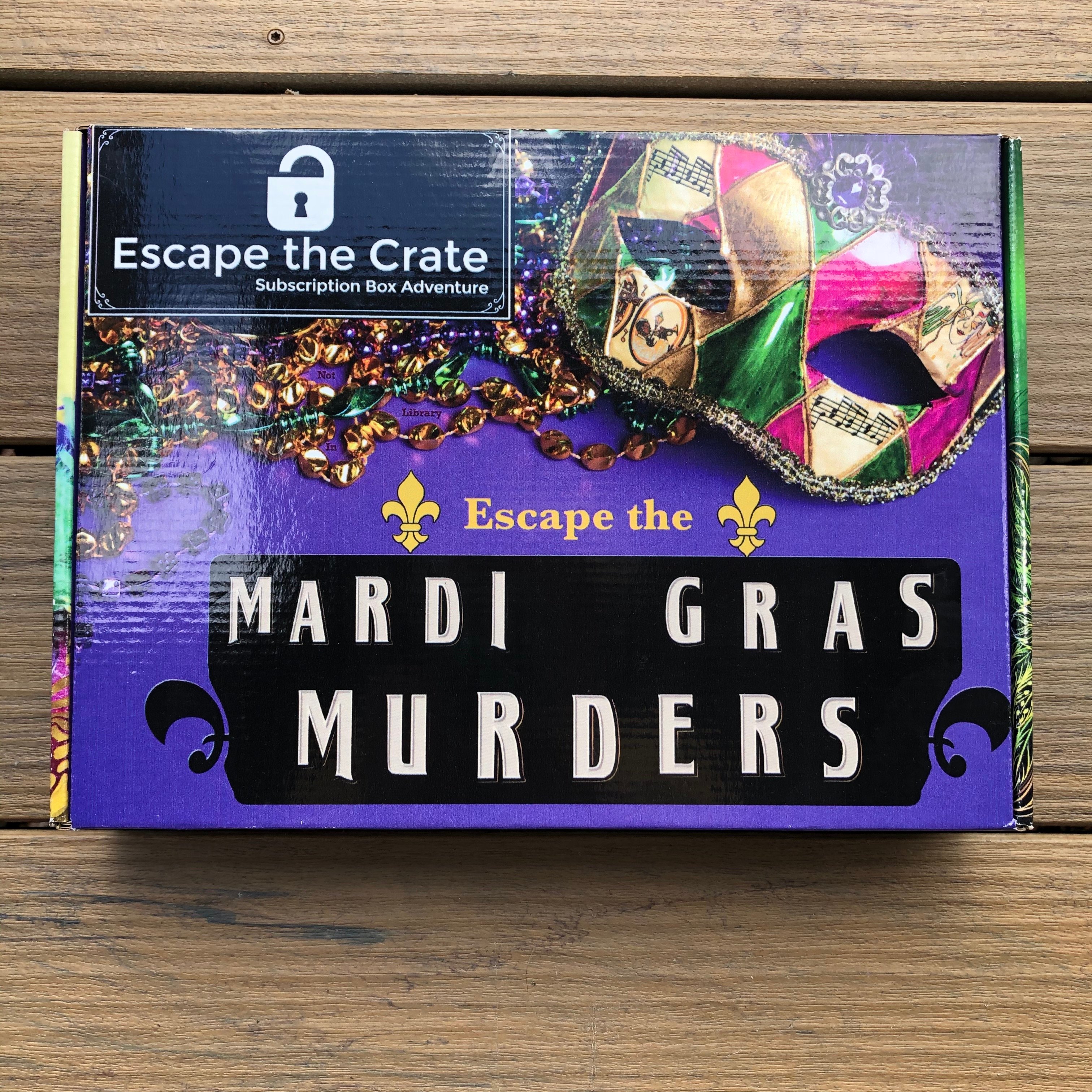 Escape the Crate Review + Coupon – “Mardi Gras Murders”