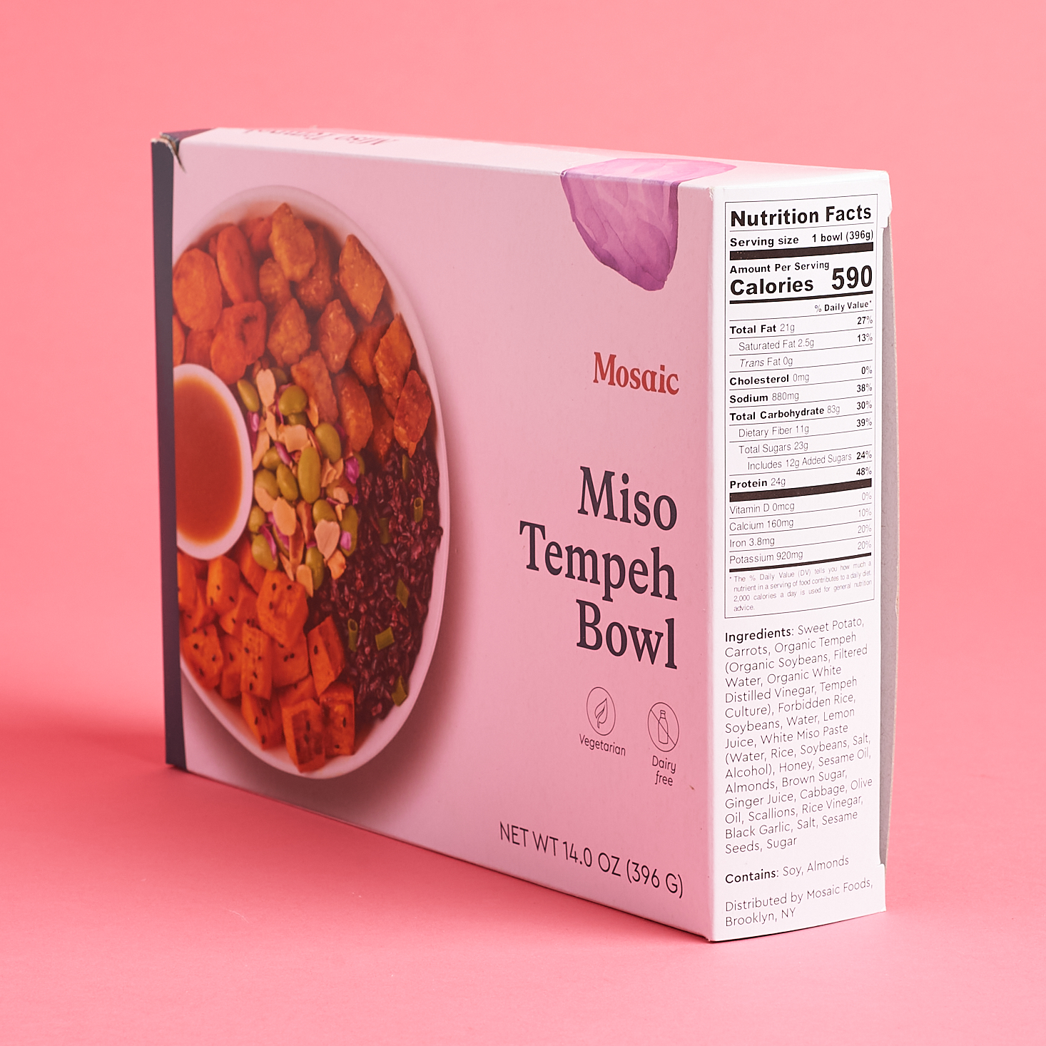 Mosaic Foods Miso Tempeh Bowl Nutrition Facts