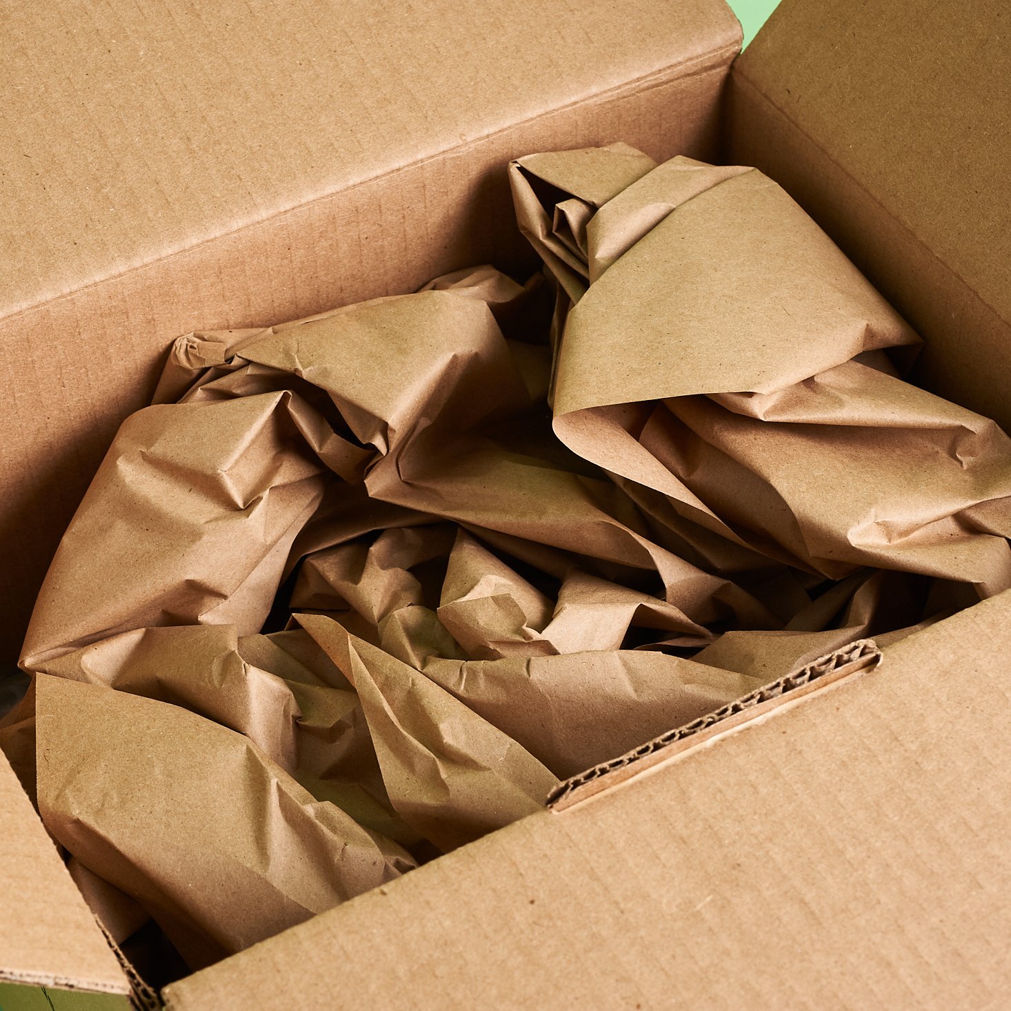 paper packing material in box