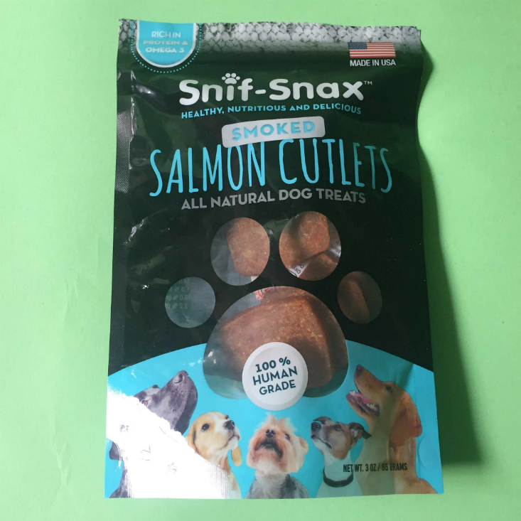 PupBox Subscription Box March 2020 Snax bag fromt