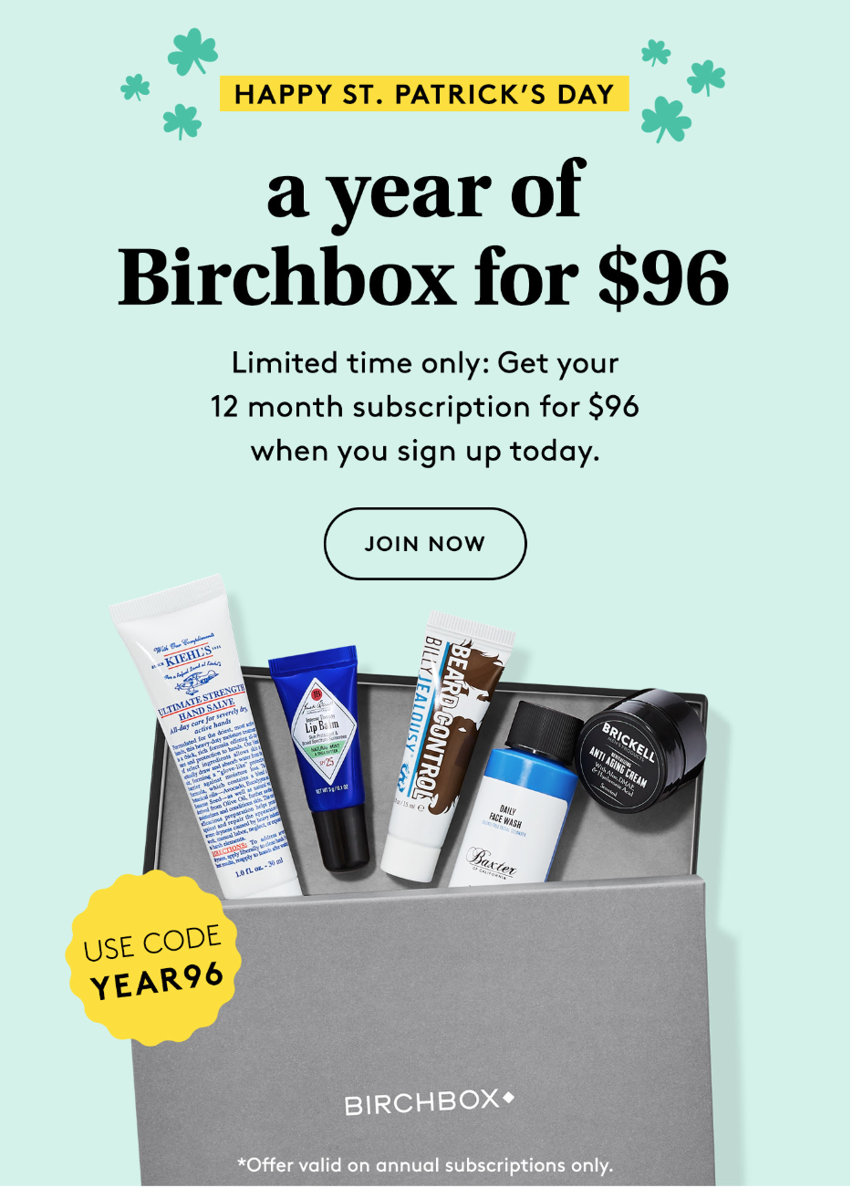 Birchbox Grooming Coupon – Get An Annual Subscription for $8 a Box!