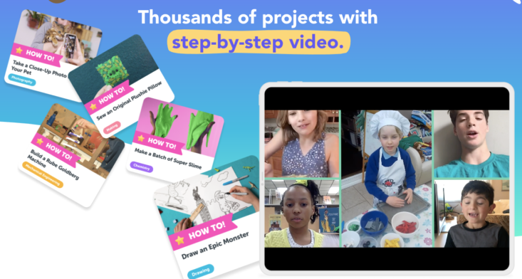 DIY.org step by step videos for kids.