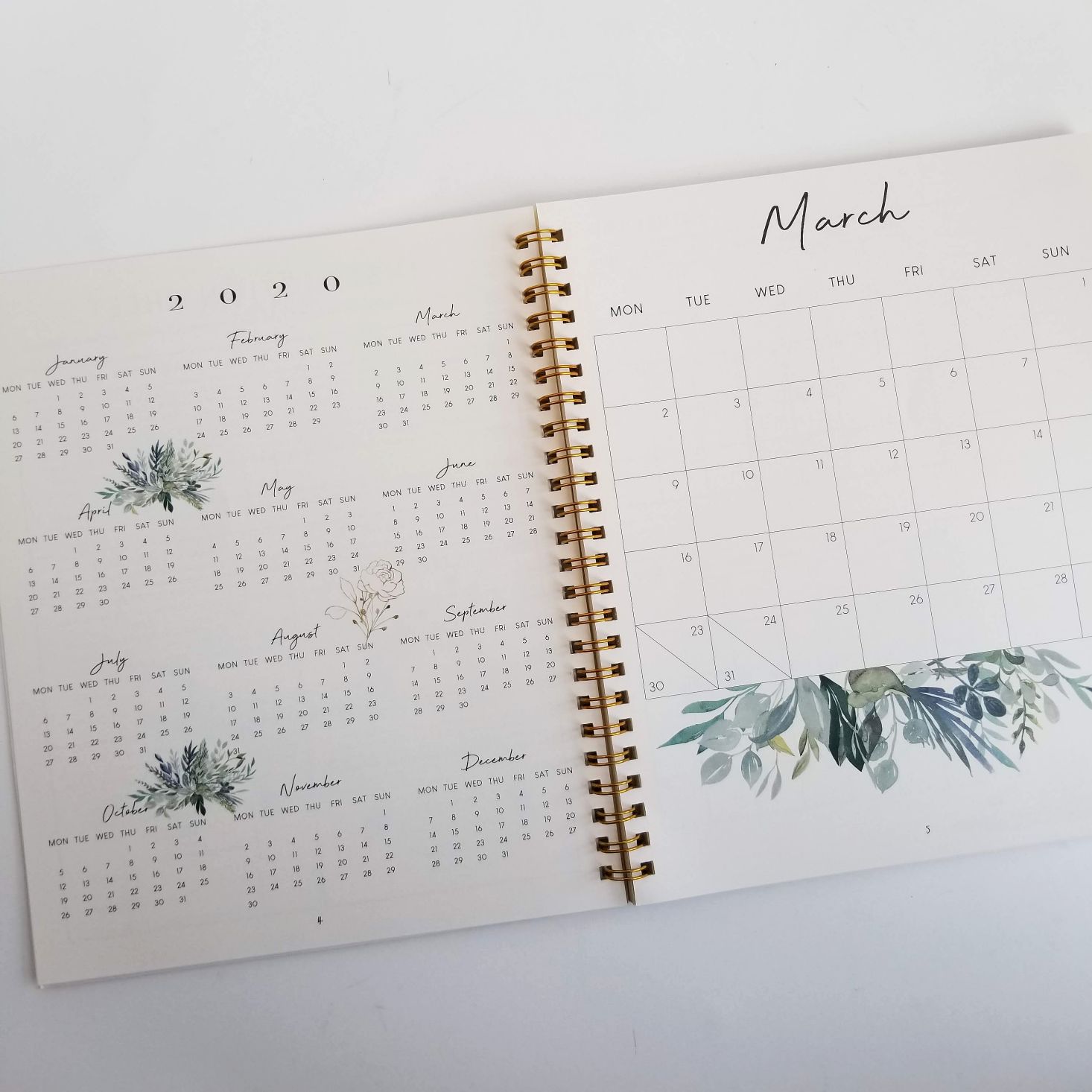 Silk + Sonder Planner March 2020 monthly