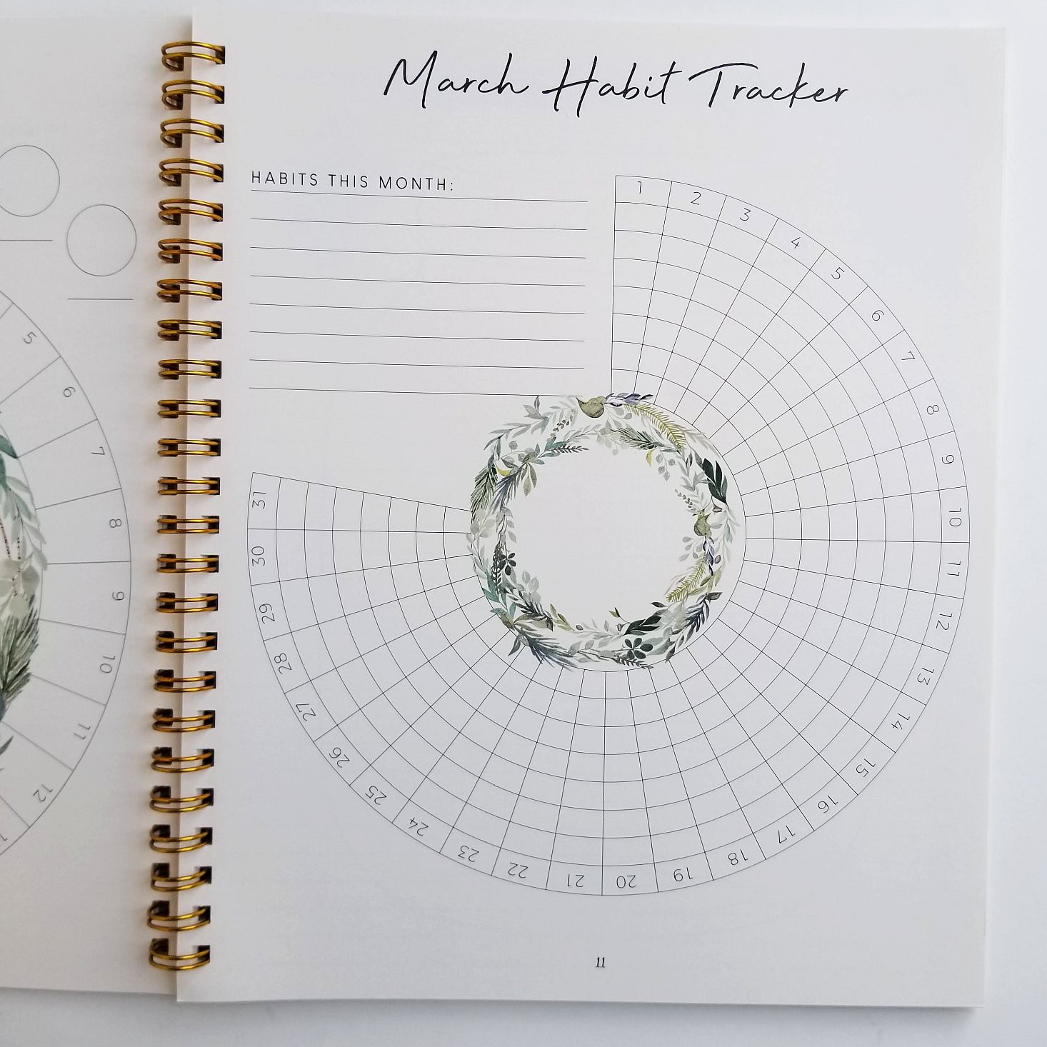 Silk + Sonder Planner March 2020 habit tracker