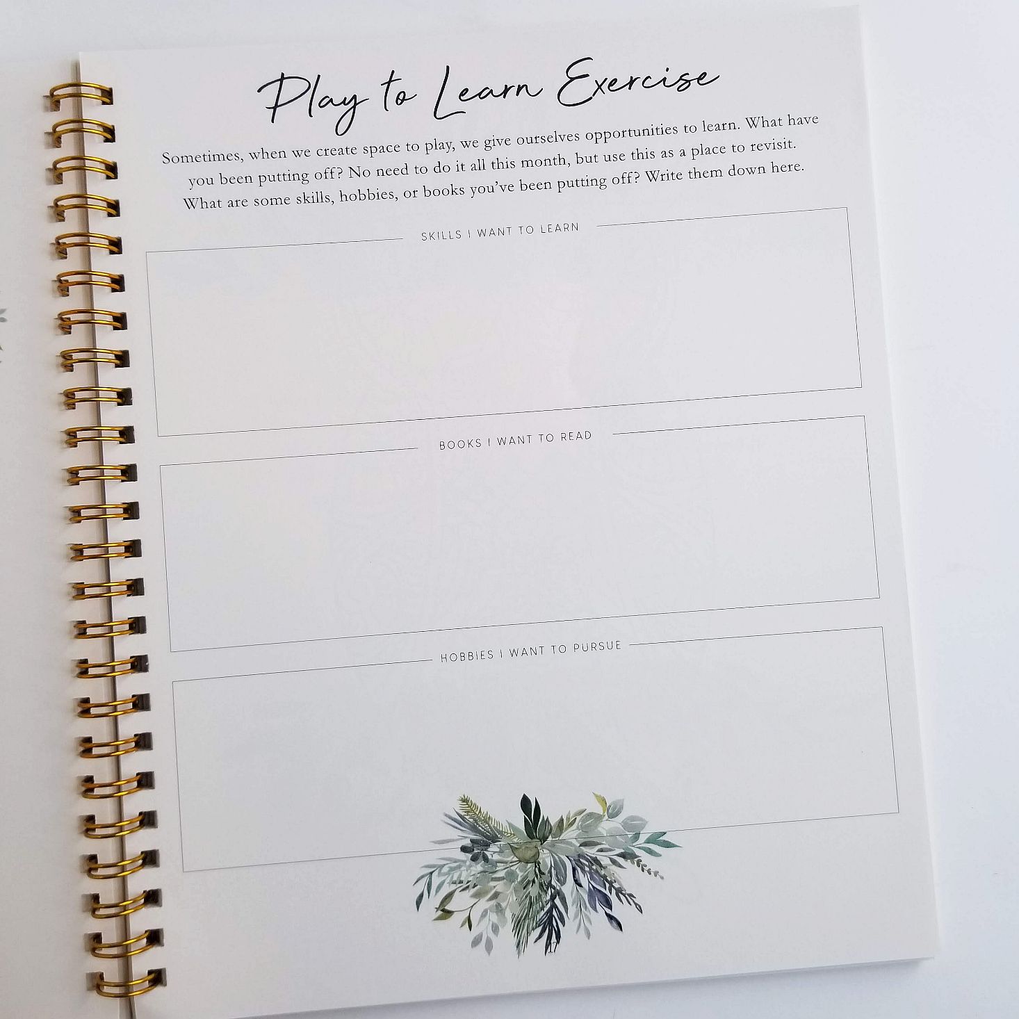 Silk + Sonder Planner March 2020 play + learn exercises