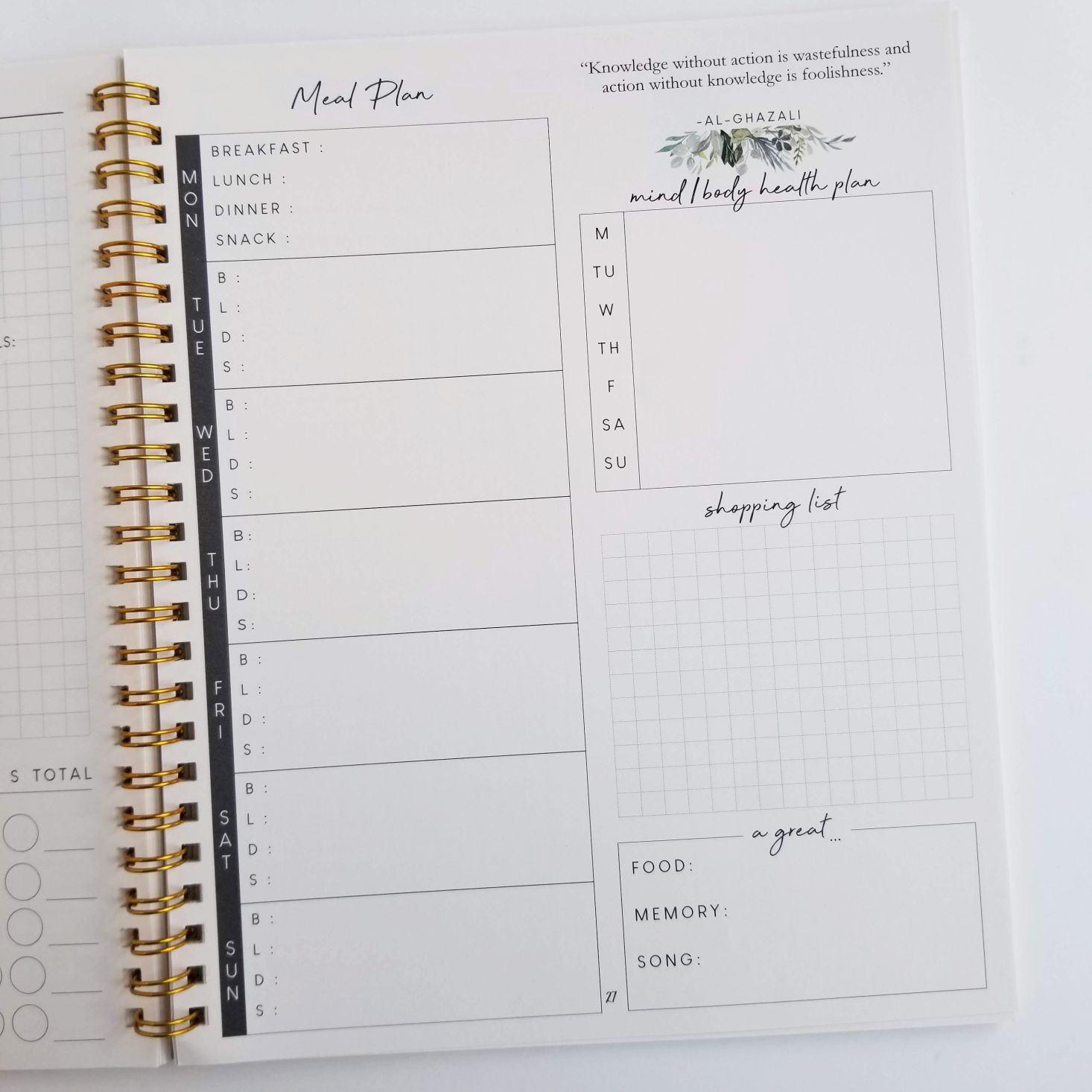 Silk + Sonder Planner March 2020 weekly tools 2