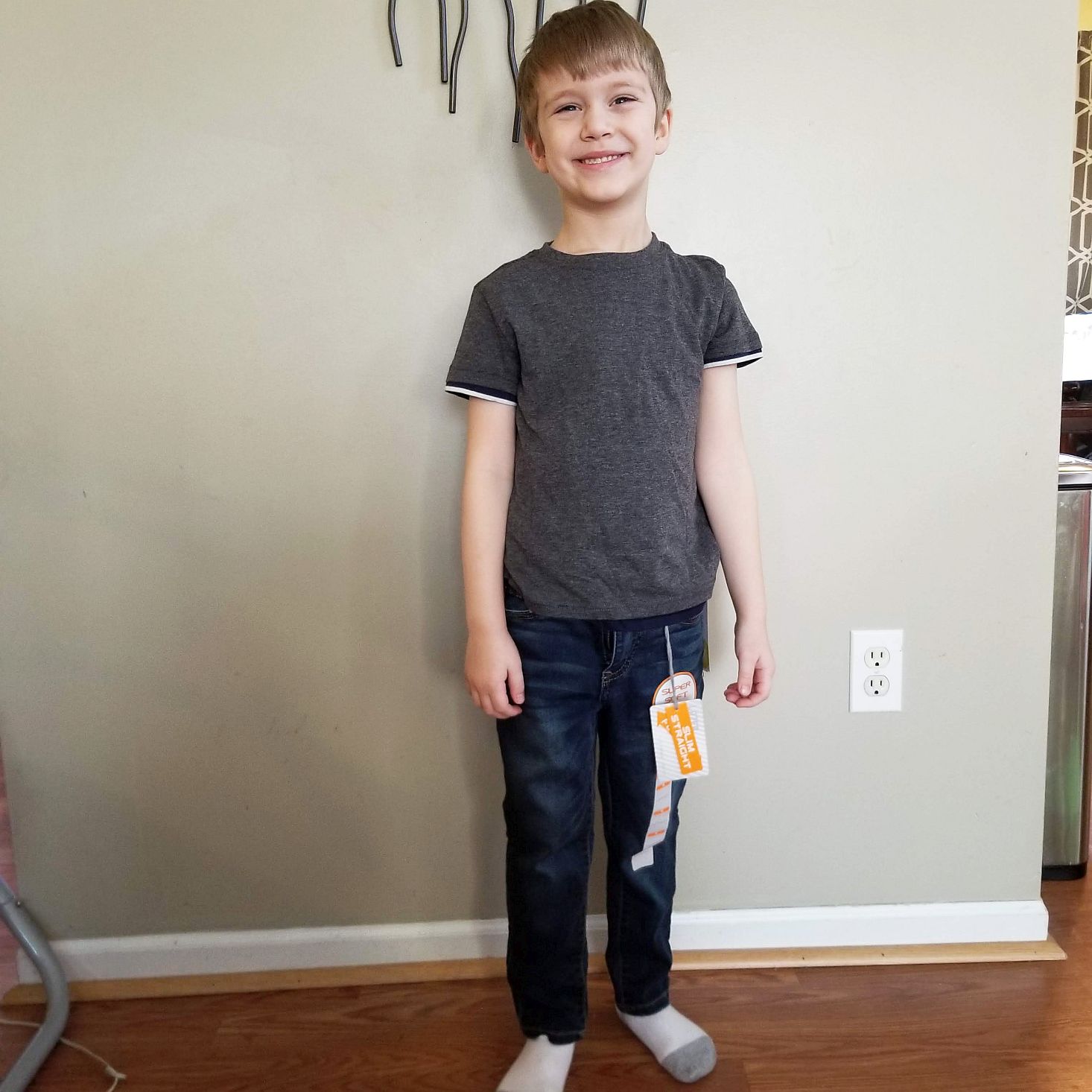 Stitch Fix Kids Boys March 2020 jeans modeled