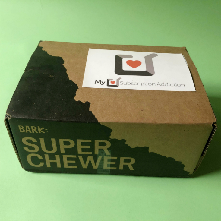 Super Chewer March 2020 Box itself