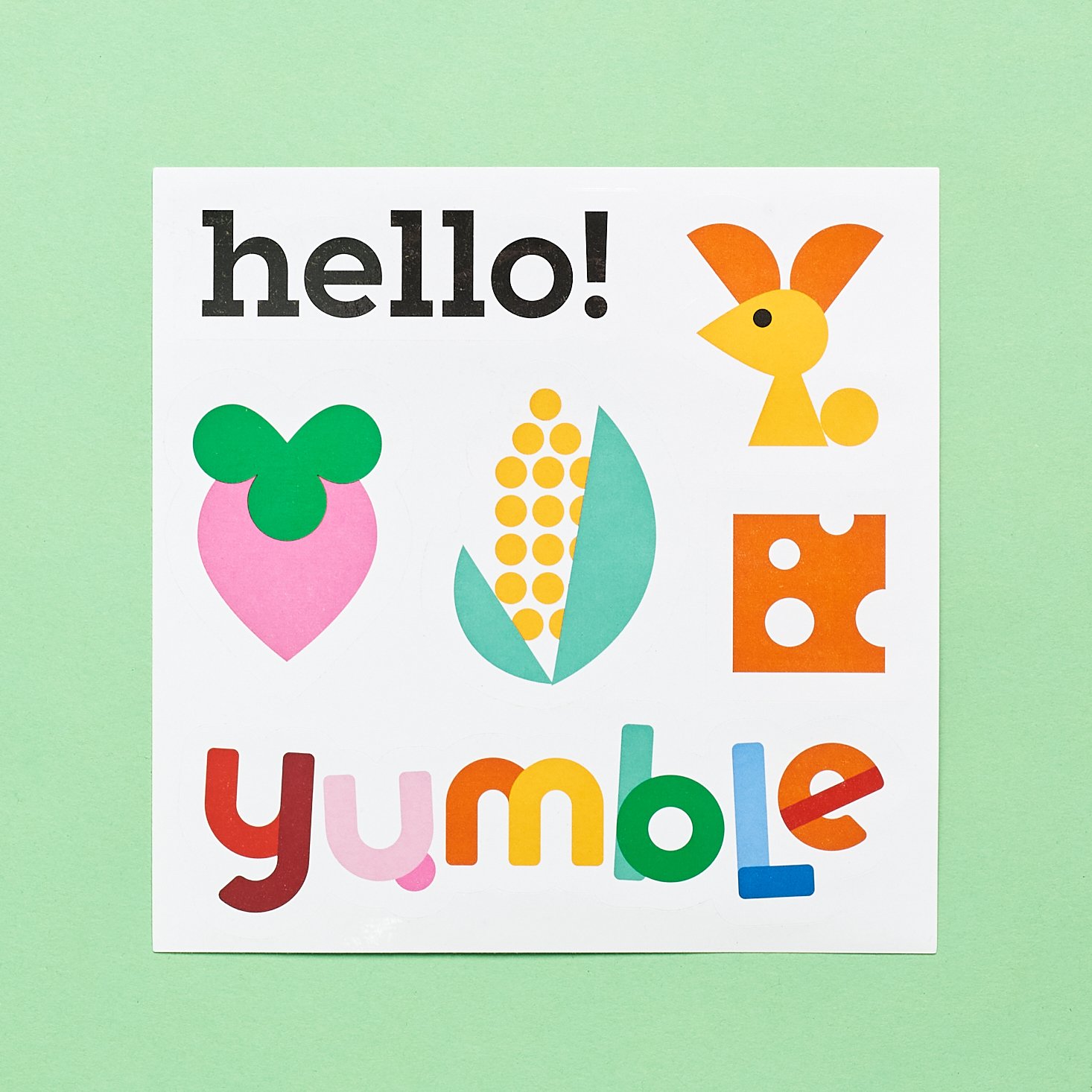 Yumble Subscription kids stickers