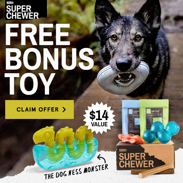Super Chewer Coupon – Free Bonus Toy With Your First Box!