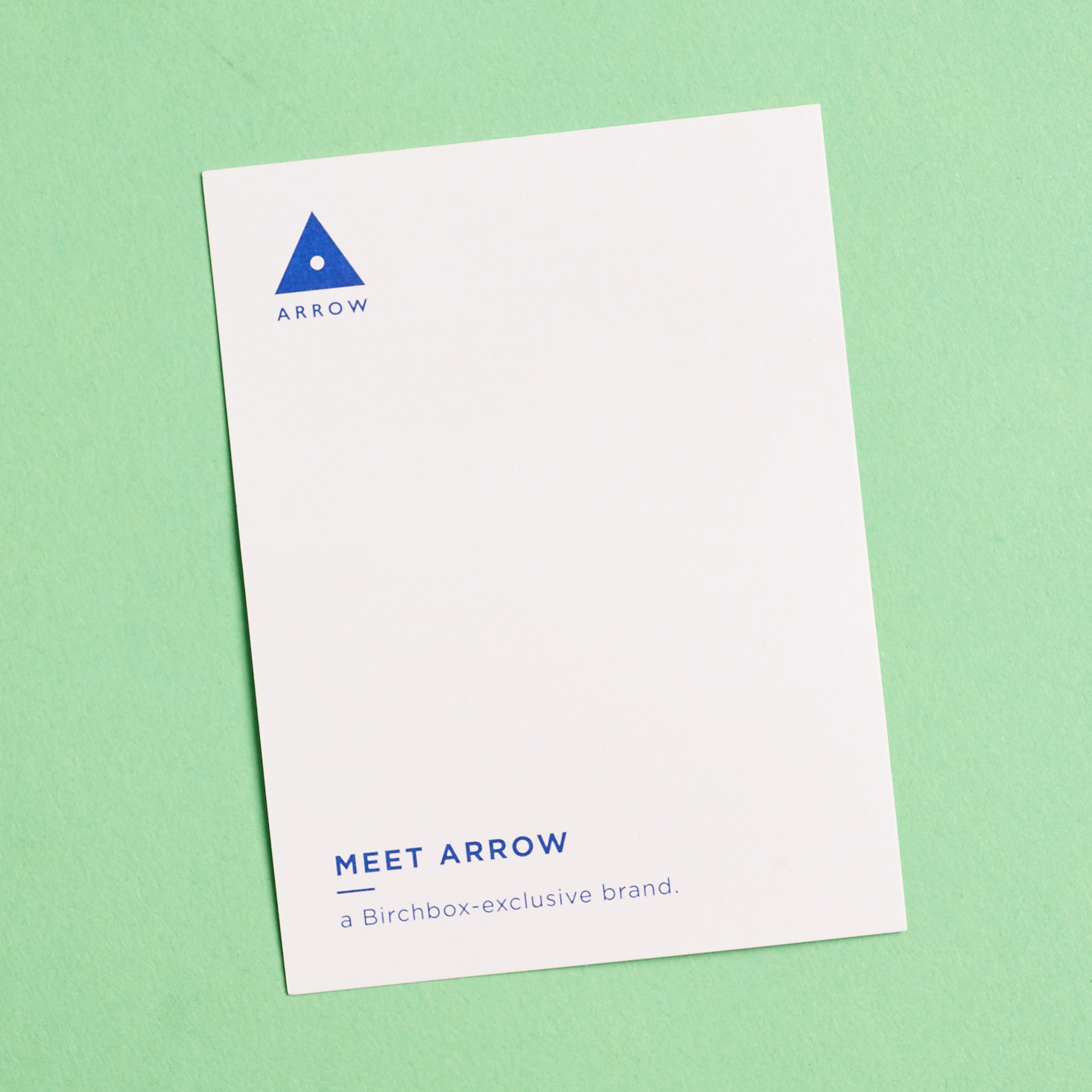 front of Arrow Radiant Skin Moisturizer info card