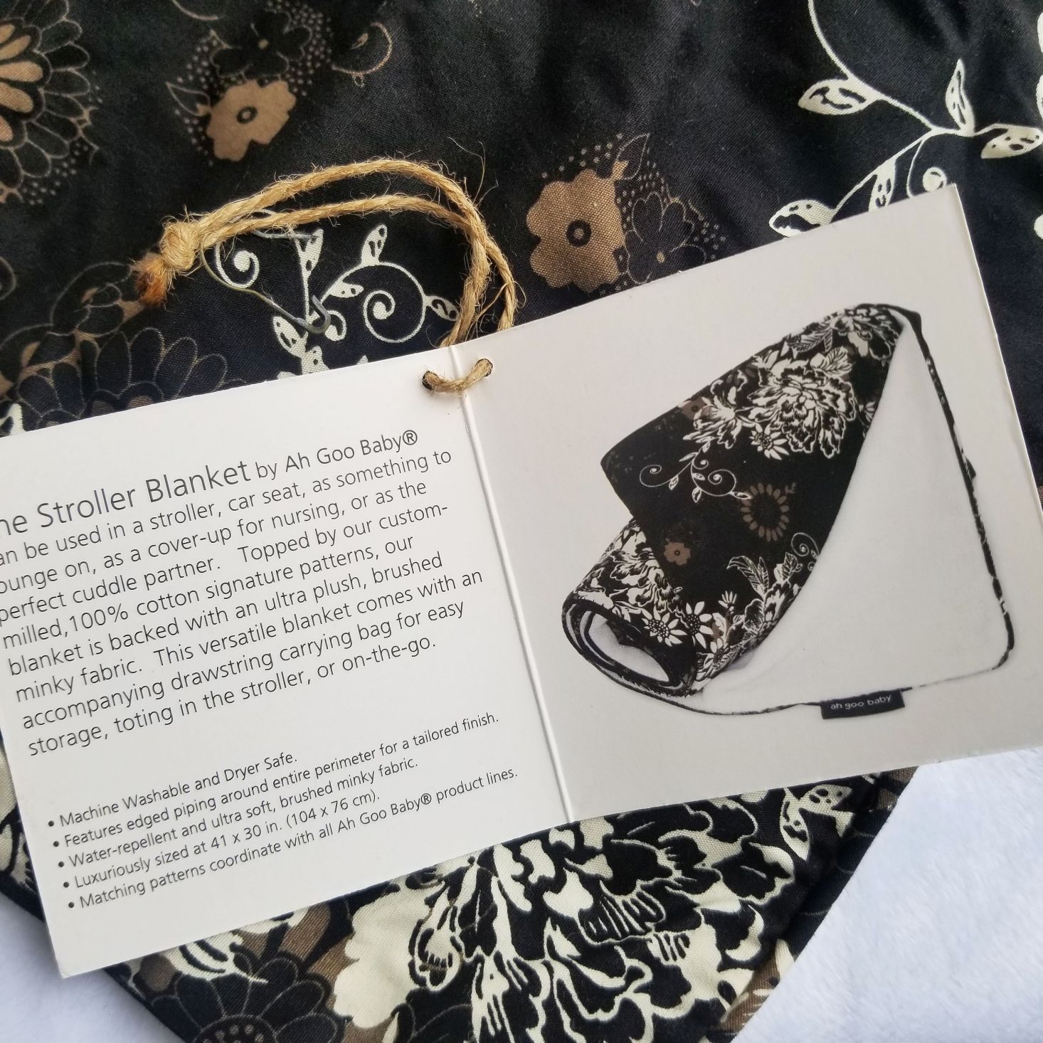 Bump Boxes March 2020 stroller blanket tag