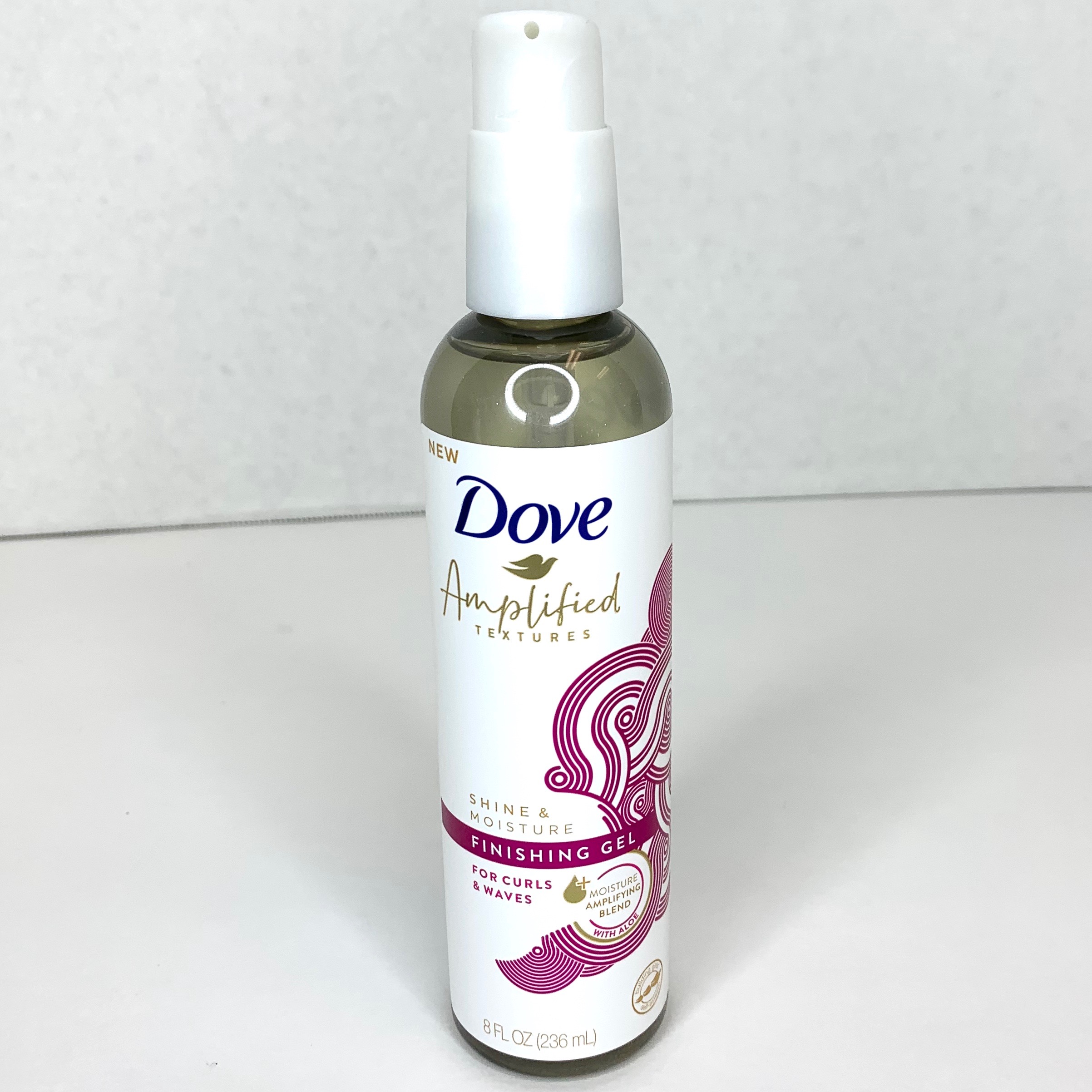 Dove Amplified Textures Shine Moisture Finishing Gel Front for Cocotique April 2020