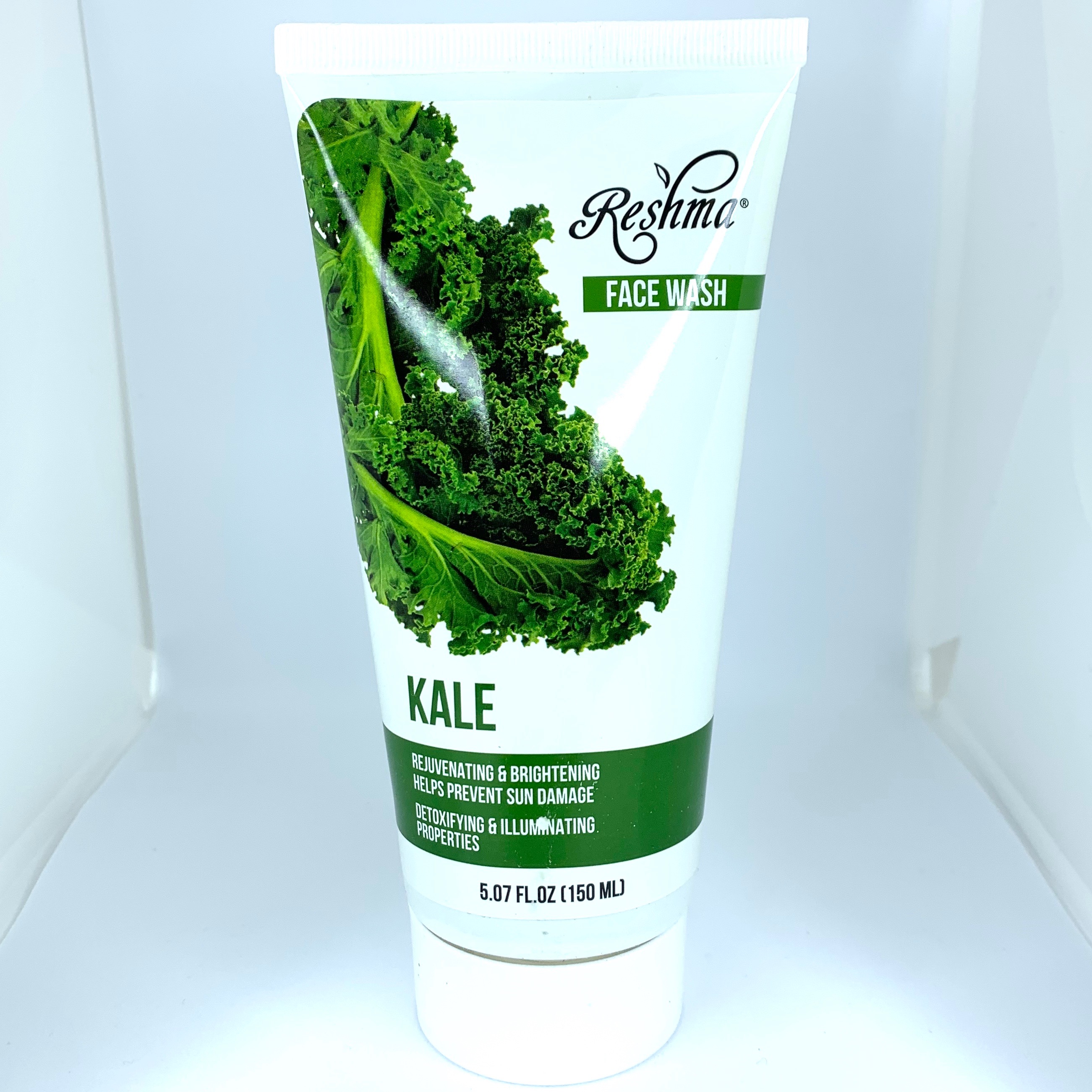 Reshma Beauty Kale Face Wash Front for Cocotique April 2020