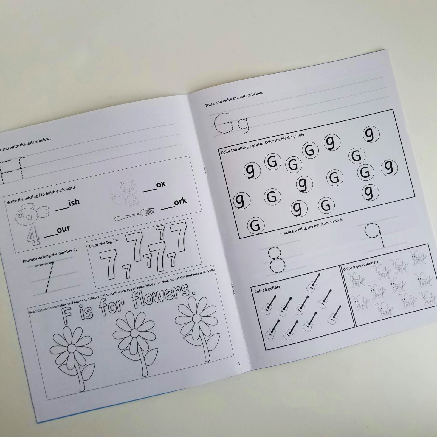 Preschool box 2 March 2020 workbook sheet 1