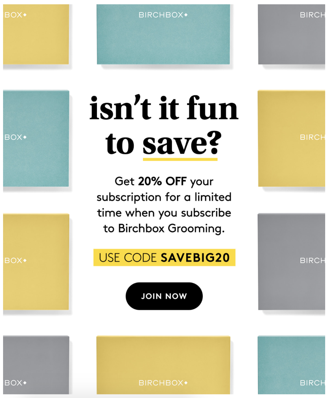 Birchbox Grooming Coupon – 20% Off Subscriptions!