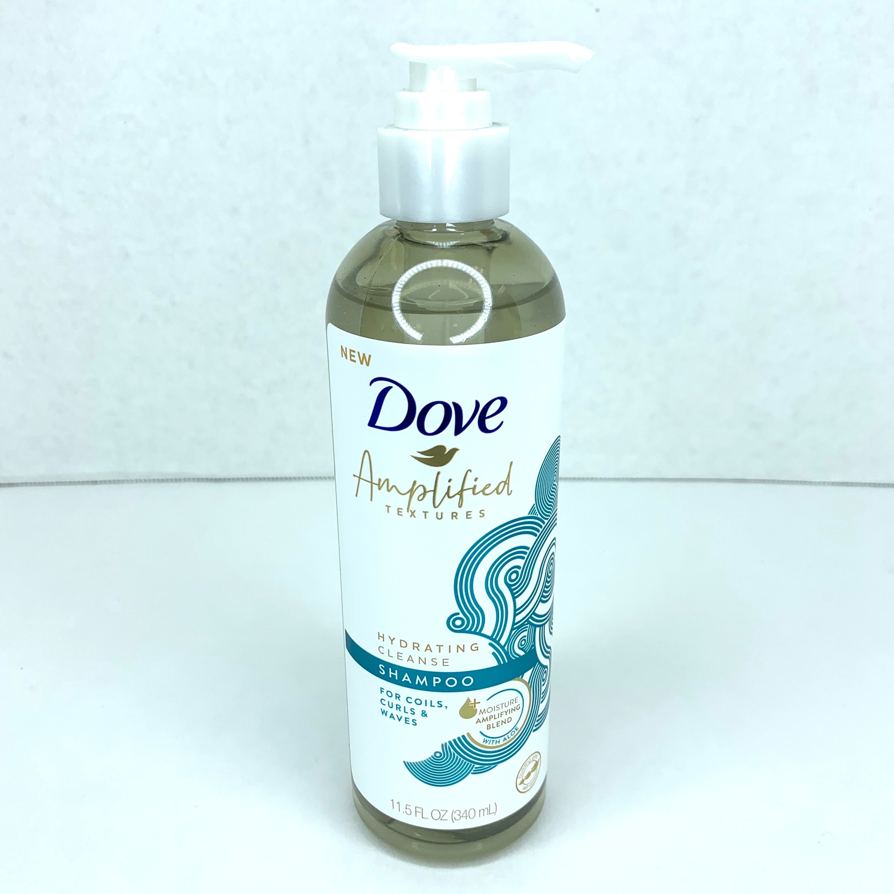 Dove Amplified Textures Hydrating Cleanse Shampoo Front for Cocotique May 2020