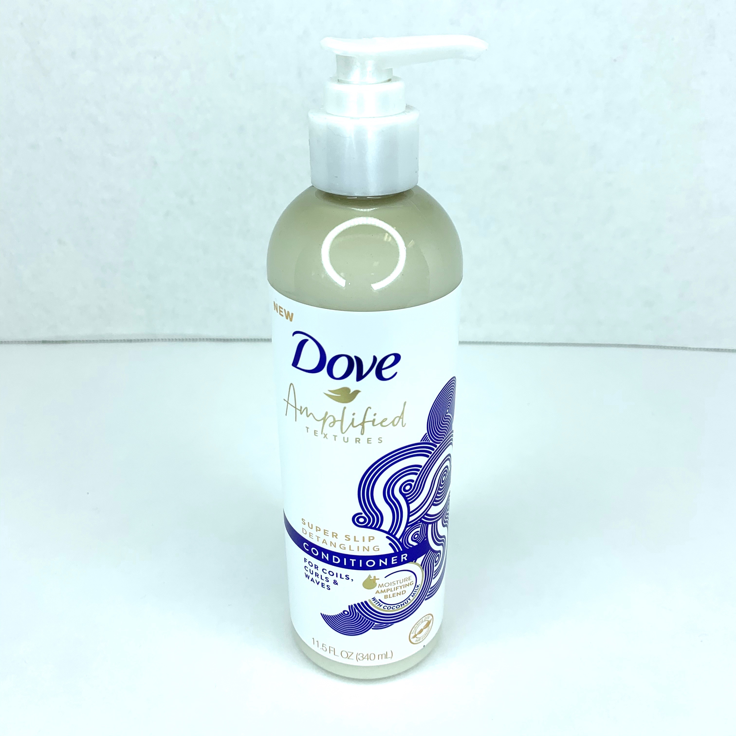 Dove Amplified Textures Super Slip Detangling Conditioner Front for Cocotique May 2020