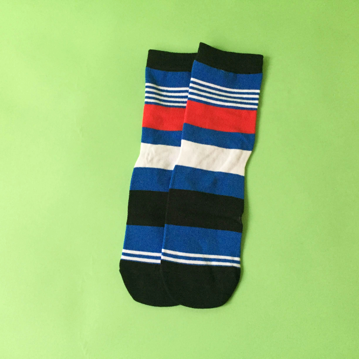 Say It With a Sock “England” April 2020 Stripes together