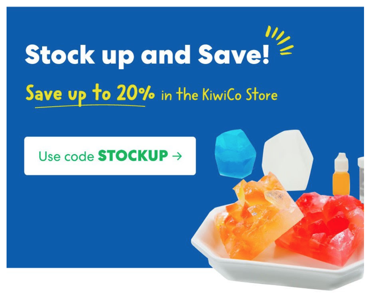 KiwiCo Sale – Up To 20% Off Store + 40% Off Your First Month!