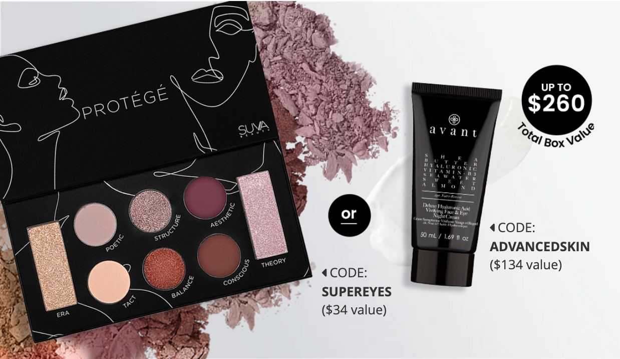 BoxyCharm Coupon – Free Suva Beauty Palette OR Avant Night Cream With Subscription