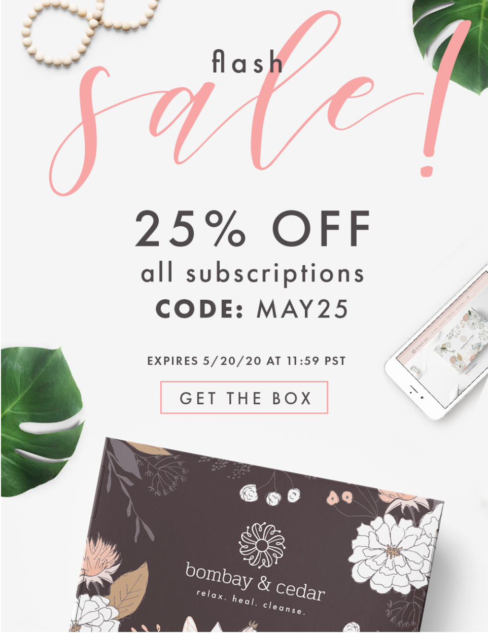 Today Only! Bombay & Cedar Flash Sale – 25% Off Lifestyle & Beauty Box Subscriptions!