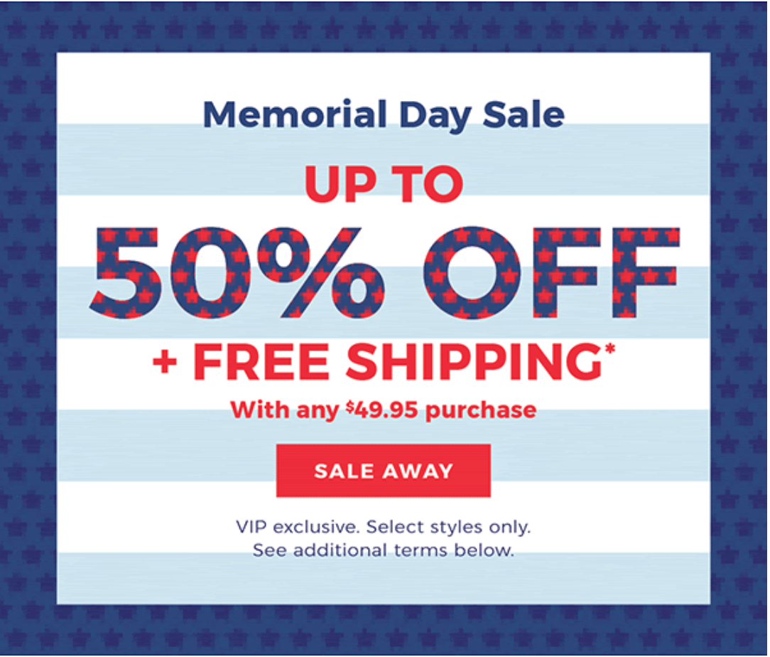 On your mark, get set, go! Fabletics is having their Memorial Day Sale with  50% off EVERYTHING! Going on now through 5/29.