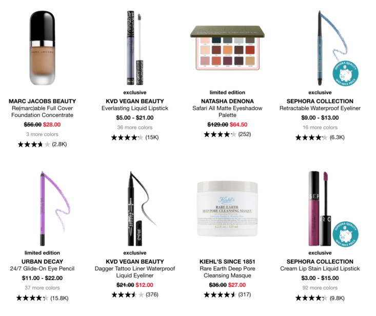 Sephora Memorial Day Sale Up To 50 Off! MSA