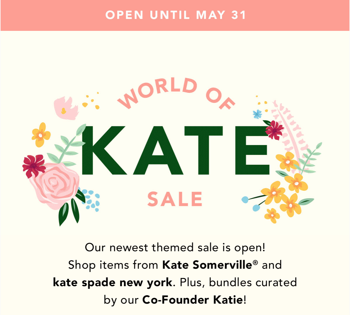 FabFitFun World Of Kate Sale Starts Now! MSA