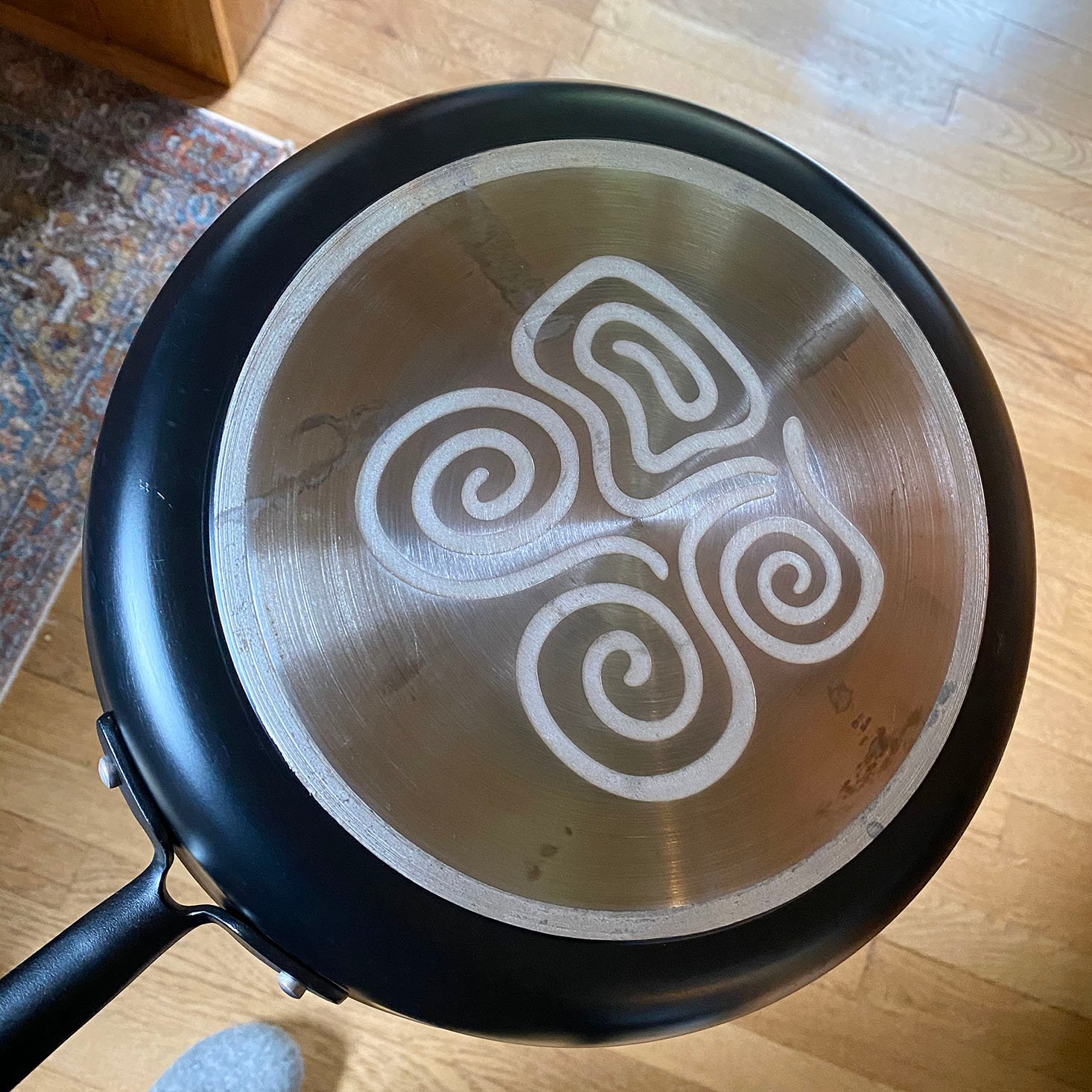 Equal Parts Pan out of the Dishwasher, Bottom