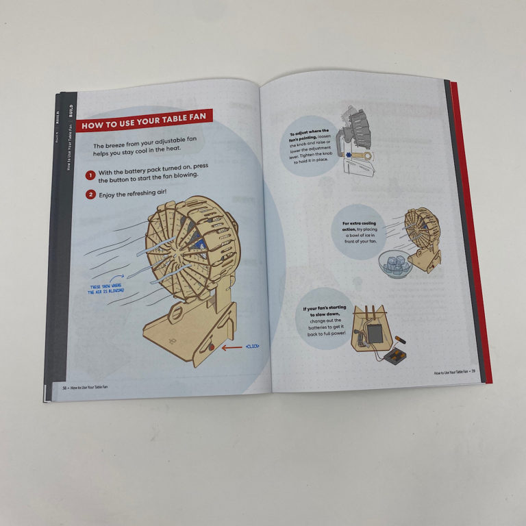 KiwiCo Eureka Crate Review + Coupon Adjustable Table Fan MSA