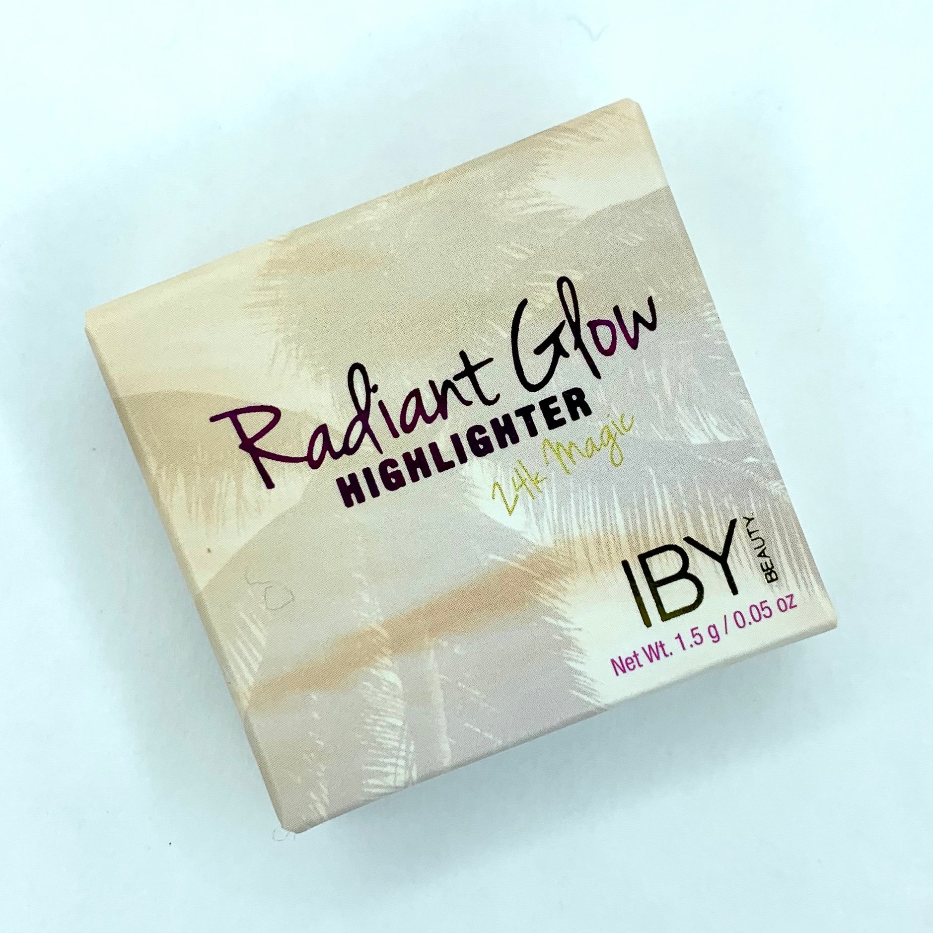 IBY Beauty Radiant Glow Highlighter 24k Magic Front for Birch Box June 2020